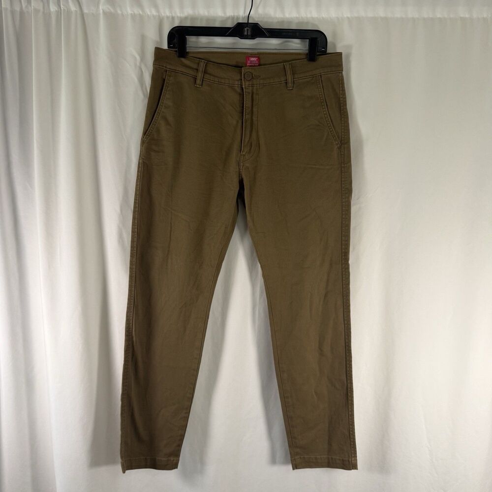 Levis XX Chino Standard Taper Jeans Men's 32x30 Brown Flat Front Slash Pocket